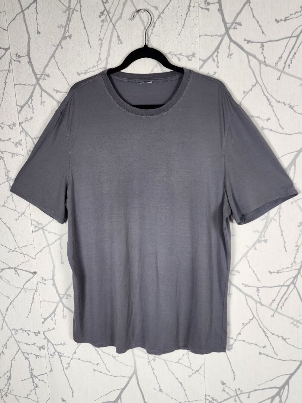 Kit & Ace Gray Soft Stretch Jersey Crewneck T-Shirt